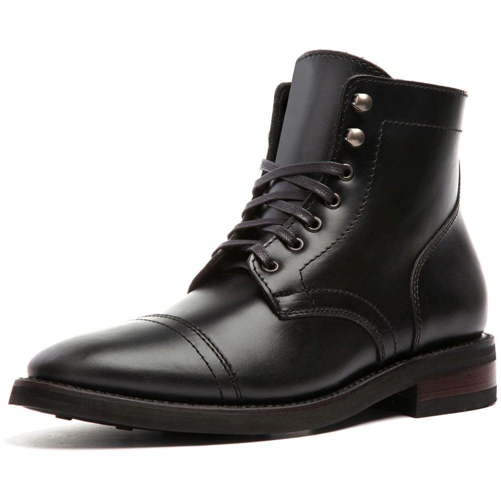 Thursday Boot Company Menas Captain Cap Toe Leather Boots, Black, 85