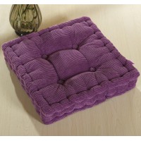 Chezmax Chair Cushions Large Outdoor Indoor Seat Cushion Thickened Bench Mat Durable Floor Pillow Winter Chair Pads For Bedroom Balcony Car Office Patio Sofa Travel Purple Square 20