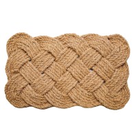 Iron Gate Natural Jute Rope Woven Doormat 18X30 Single Pack 100 All Natural Fibers Ecofriendly Classic Interwoven Ro