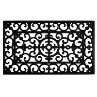 Calloway Mills 900092436 Fleur De Lis Rubber Doormat 2 X 3