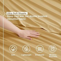 Nestl King Size Sheets Set 4 Piece King Sheets Bed Sheets For King Size Bed Double Brushed King Bed Sheets Hotel Luxury Cam