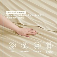 Nestl Cal King Size Sheets Set 4 Piece California King Sheets Deep Pocket Hotel Luxury Extra Soft Breathable And Cooling