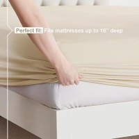 Nestl Cal King Size Sheets Set 4 Piece California King Sheets Deep Pocket Hotel Luxury Extra Soft Breathable And Cooling