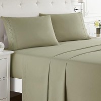 Nestl Full Size Sheet Sets 4 Piece Full Size Sheets Sage Green Sheets Full Size Bed Sheets Double Brushed Bed Sheets Full Si