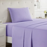 Nestl Twin Xl Sheets Set 3 Piece Xl Twin Sheets Double Brushed Twin Xl Sheets For Adjustable Bed Lavender Twin Xl Sheet Set