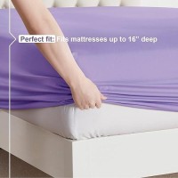 Nestl Twin Xl Sheets Set 3 Piece Xl Twin Sheets Double Brushed Twin Xl Sheets For Adjustable Bed Lavender Twin Xl Sheet Set