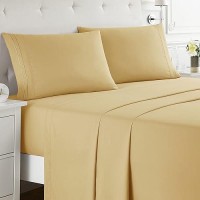 Nestl Full Size Sheet Sets 4 Piece Full Size Sheets Camel Gold Sheets Full Size Bed Sheets Double Brushed Bed Sheets Full Si