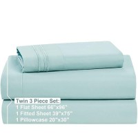 Nestl Twin Sheets Set 3 Piece Twin Bed Sheets Double Brushed Twin Sheet Set Hotel Luxury Bed Sheets Twin Size Extra Soft Li