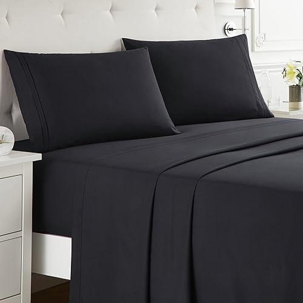 Nestl Cal King Size Sheets Set 4 Piece California King Sheets Deep Pocket Hotel Luxury Extra Soft Breathable And Cooling