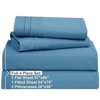 Nestl Full Size Sheet Sets 4 Piece Full Size Sheets Blue Heaven Sheets Full Size Bed Sheets Double Brushed Bed Sheets Full S