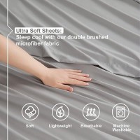 Nestl Cal King Size Sheets Set 4 Piece California King Sheets Deep Pocket Hotel Luxury Extra Soft Breathable And Cooling