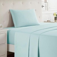 Nestl Twin Xl Sheets Set 3 Piece Xl Twin Sheets Double Brushed Twin Xl Sheets For Adjustable Bed Light Blue Twin Xl Sheet Se