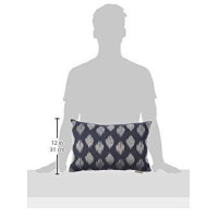 Inkivy Nadia Dot Mid Century Modern Cotton Oblong Decorative Pillow Sofa Cushion Lumbar Back Support 12X18 Metallic Embr