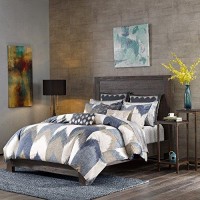 Inkivy Alpine Duvet Cover Set Navy Kingcal King