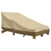 Classic Accessories 5546401150100 Veranda Double Wide Patio Chaise Lounge Cover Patio Furniture Covers