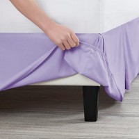 Nestl Lavender Full Bed Skirt Full Size Bed Skirt 14 Inch Drop Brushed Microfiber Bed Skirts Hotel Quality Pleated Bed Ski