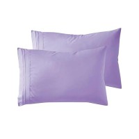 Nestl Lavender Pillow Cases Queen Size Set Of 2 Soft Queen Pillow Case 1800 Microfiber Queen Pillow Cases 2 Pillowcases Queen