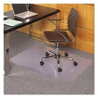 Everlife Chair Mats For Medium Pile Carpet, Rectangular, 36 X 44, Clear