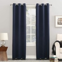 Sun Zero Easton Energy Saving Blackout Grommet Curtain Panel  40