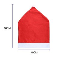 Fivoendar Set Of 6 Large New Pack Santa Claus Hat Christmas Chair Covers Color - Fun Decoration In Wedding Parties Enjoy Responsibly & Creative Novelty Gifts