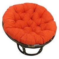 Blazing Needles Microsuede Papasan Cushion, 1 Count (Pack Of 1), Tangerine Dream