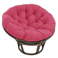 Blazing Needles Microsuede Papasan Cushion, 1 Count (Pack Of 1), Berry Berry