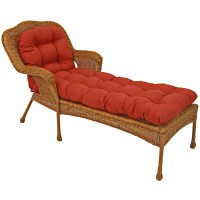 74Inch By 19Inch Ushaped Outdoor Tufted Chaise Lounge Cushion Cinnamon