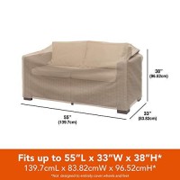 Modern Leisure Basics Patio Loveseat Cover, 55