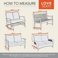 Modern Leisure Basics Patio Loveseat Cover, 55