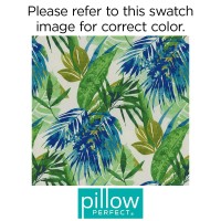 Pillow Perfect Tropic Floral Indoor/Outdoor Accent Throw Pillow, Plush Fill, Weather, And Fade Resistant, Lumbar - 11.5