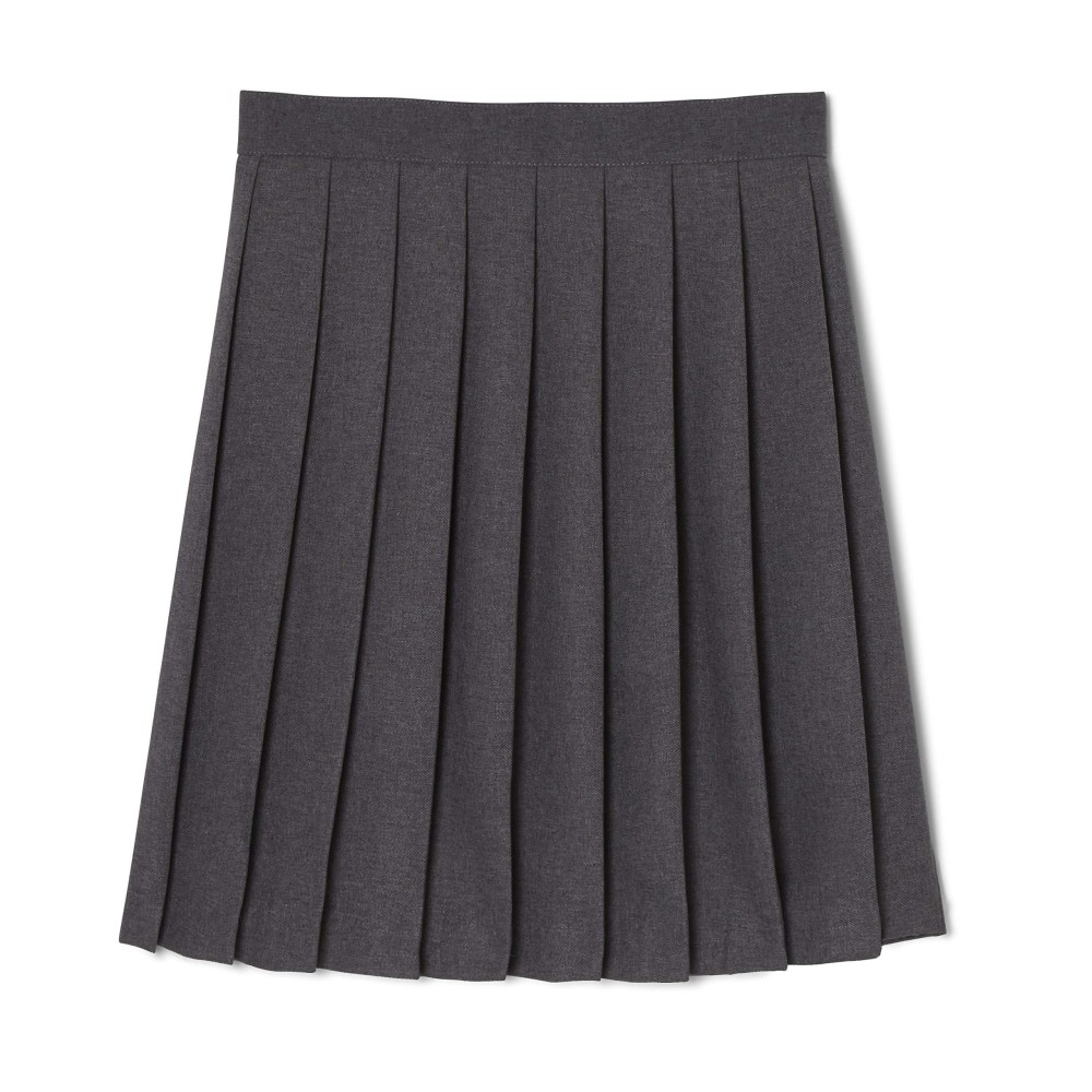 French Toast Girls Pleated Skirt, Heather Gray, 6,Little Girls