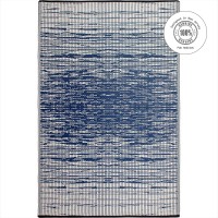 Fab Habitat Outdoor Rug Waterproof Fade Resistant Creasefree Reversible Premium Recycled Plastic Distressed Abstract S