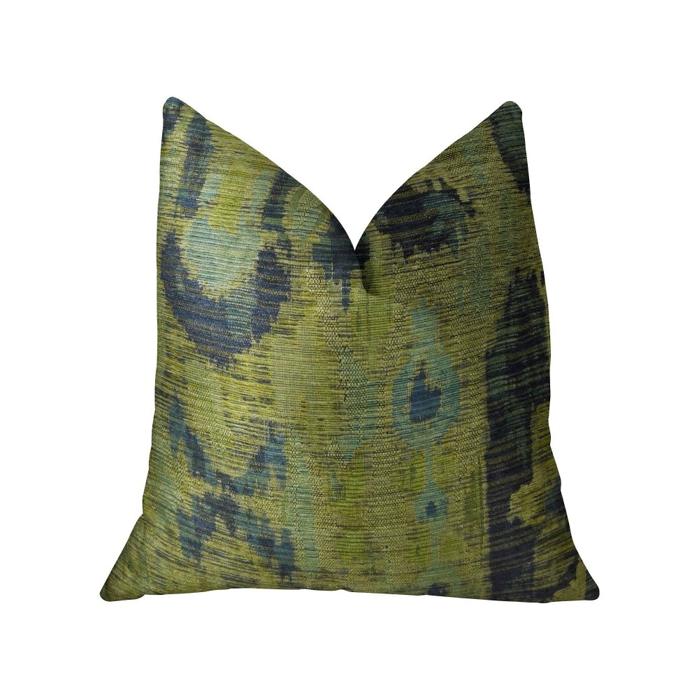 Plutus Brands Plutus Bear Canyon Handmade Throw Pillow 12 X 20 Greennavyblue