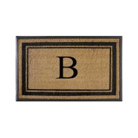 A1Hc Natural Rubber Coir Flocked Doormat 30X48 Monogrammed Door Mat For Front Door Antished Treated Durable Doormat For En