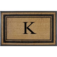 A1Hc Natural Rubber Coir Flocked Doormat 30X48 Monogrammed Door Mat For Front Door Antished Treated Durable Doormat For En