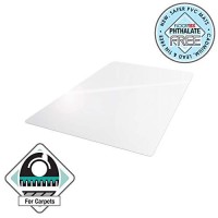 Advantagemat Vinyl Rectangular Chair Mat For Carpets Up To 14 30 X 48