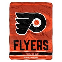 Northwest Nhl Philadelphia Flyers Unisexadult Micro Raschel Throw Blanket 46 X 60 Break Away