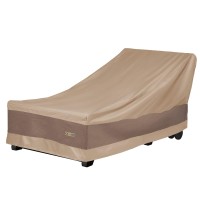 Duck Covers Elegant Waterproof 74 Inch Patio Chaise Lounge Cover