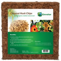 Envelor Coco Coir Chips Orchid Potting Mix 10 Lb Brick Mulch Potting Soil Indoor Plant Planting Chips Coconut Fiber Substrate Or