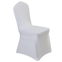 Ieventstar Stretch Spandex Dining Chair Cover Covers Slicovers For Wedding Banquet Dining Room (White)