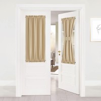 Nicetown Side Lights Front Door Curtain Entry Way Decor Room Darkening French Sliding Door Thermal Privacy Window Treatment Dr