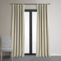 Hpd Half Price Drapes Signature Velvet Thermal Blackout Curtains For Living Room 84 Inch Long 1 Panel Rod Pocket Insulated Bla