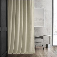 Hpd Half Price Drapes Signature Velvet Thermal Blackout Curtains For Living Room 108 Inch Long 1 Panel Rod Pocket Insulated Bl