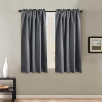 Hversailtex Blackout Curtains Thermal Insulated Window Treatment Panels Room Darkening Blackout Drapes For Living Room Back Tab