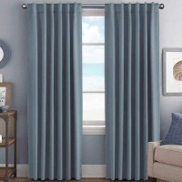 Hversailtex Blackout Curtains Thermal Insulated Window Treatment Panels Room Darkening Blackout Drapes For Living Room Back Tab