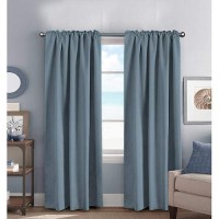 Hversailtex Blackout Curtains Thermal Insulated Window Treatment Panels Room Darkening Blackout Drapes For Living Room Back Tab