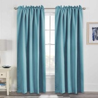 Hversailtex Blackout Curtains Thermal Insulated Window Treatment Panels Room Darkening Blackout Drapes For Living Room Back Tab