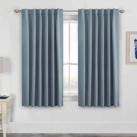 Hversailtex Blackout Curtains Thermal Insulated Window Treatment Panels Room Darkening Blackout Drapes For Living Room Back Tab