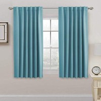 Hversailtex Blackout Curtains Thermal Insulated Window Treatment Panels Room Darkening Blackout Drapes For Living Room Back Tab