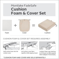 Classic Accessories Montlake Fadesafe Water-Resistant 42 X 18 X 3 Inch Outdoor Bench/Settee Cushion Slip Cover, Patio Furniture Swing Cushion Cover, Antique Beige, Patio Furniture Cushion Covers